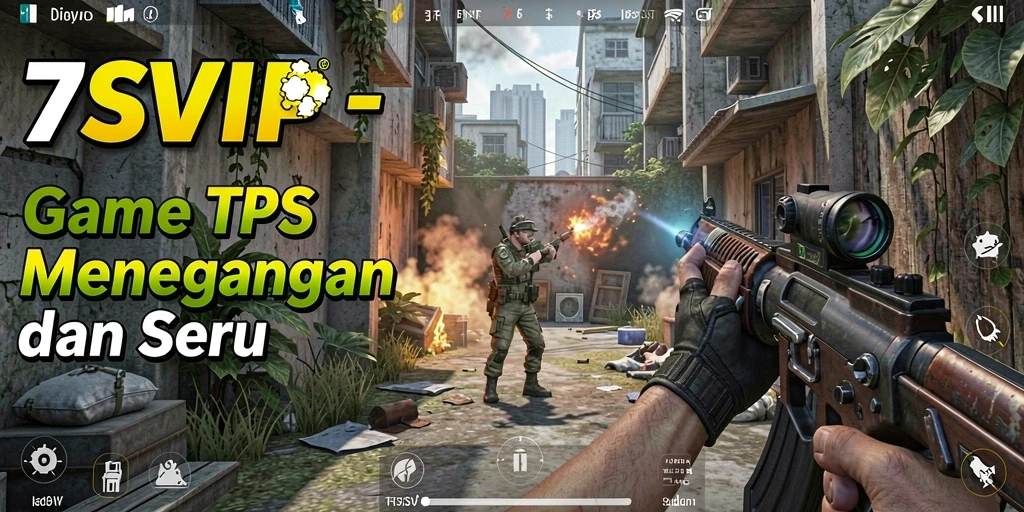 Gameplay seru dalam 7SVIP dengan aksi TPS mendebarkan