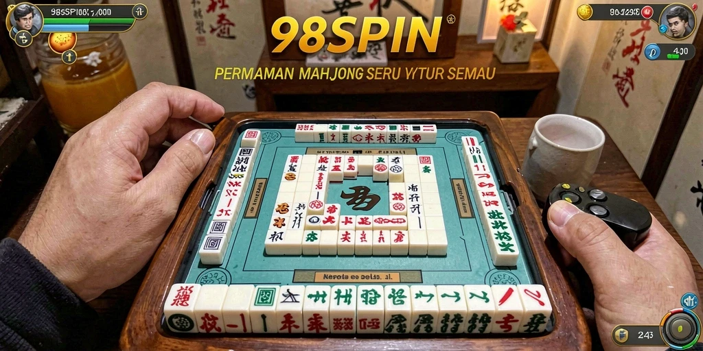 Tampilan gameplay Mahjong yang menarik di 98SPIN.
