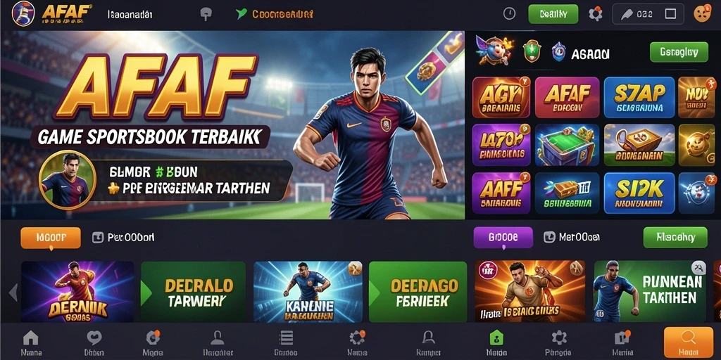 Tampilan gameplay sportsbook AFAF yang menarik dan interaktif.