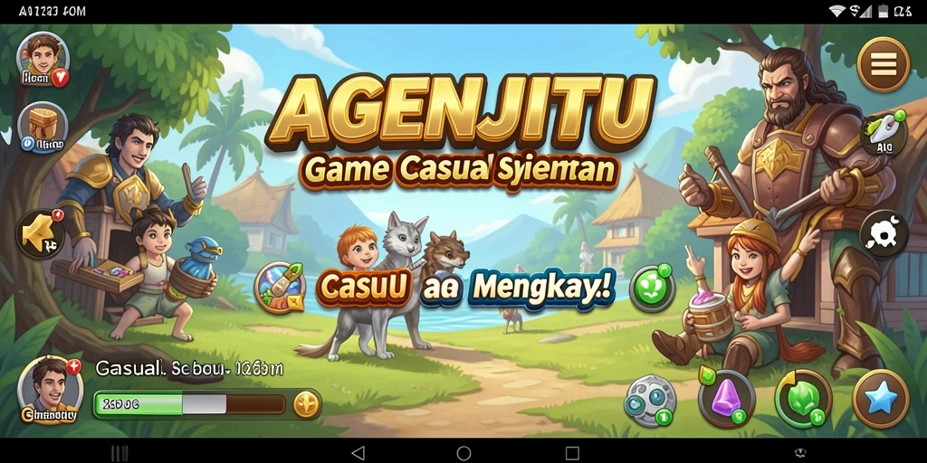 Screenshot AGENJITU menampilkan gameplay yang penuh warna dan menyenangkan.
