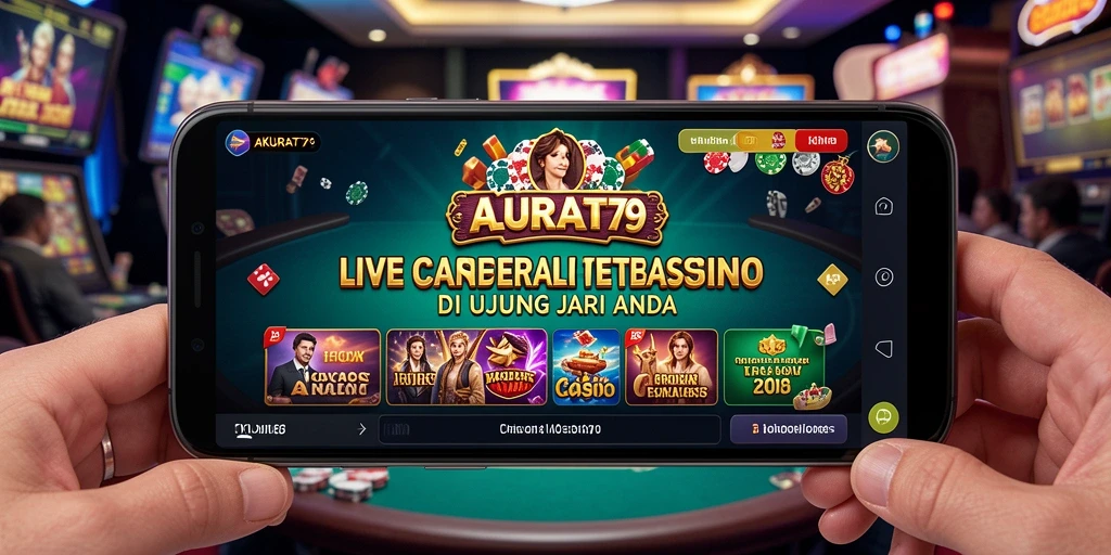 Tampilan gameplay Live Casino AKURAT79 yang memukau dan interaktif.