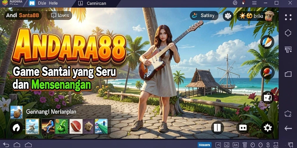 Gameplay seru dalam ANDARA88 dengan grafis cerah dan tantangan menyenangkan.