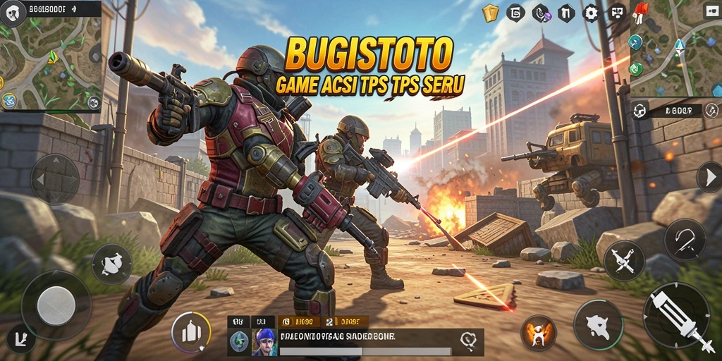 Gameplay seru dan mendebarkan dari BUGISTOTO dalam pertempuran TPS.