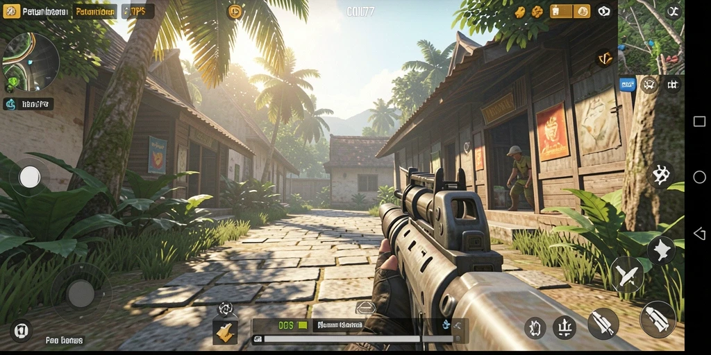 Tampilan gameplay C0077 yang menegangkan dan mendebarkan.