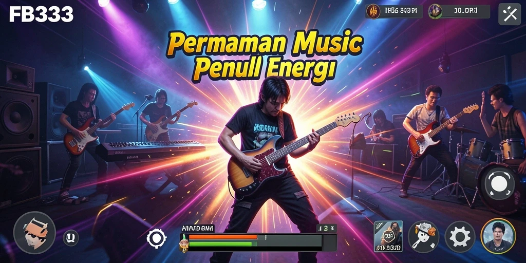 Tampilan menarik dari gameplay FB333 yang penuh musik.