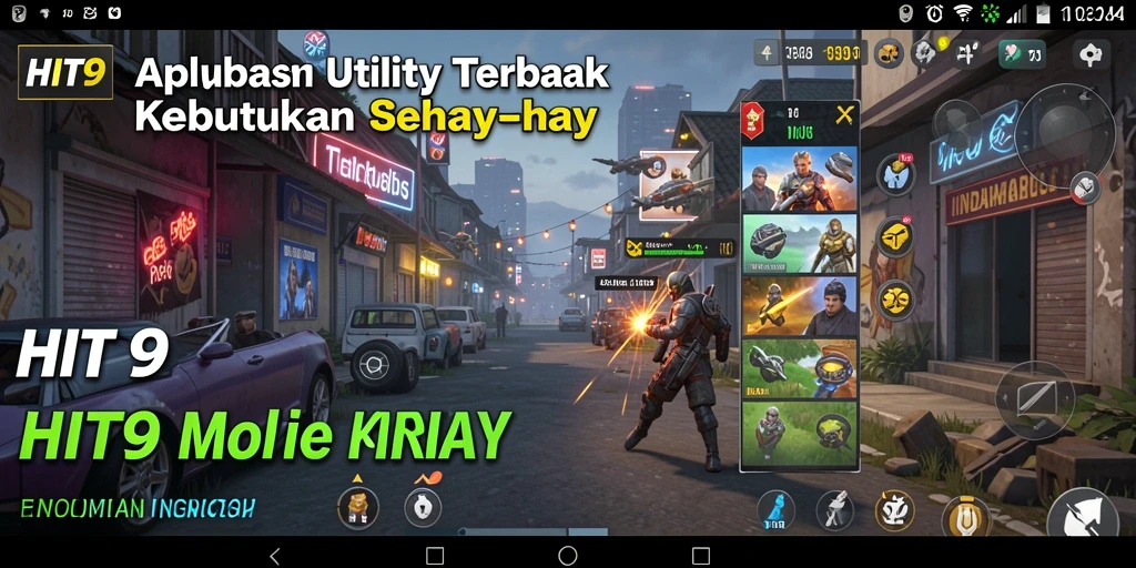 Tampilan utama HIT9 yang menunjukkan fitur utility yang lengkap.