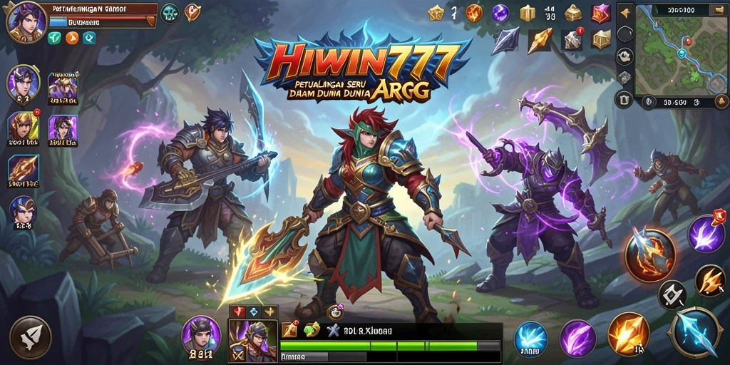 Tampilan seru gameplay ARPG HIWIN777 yang mendebarkan.