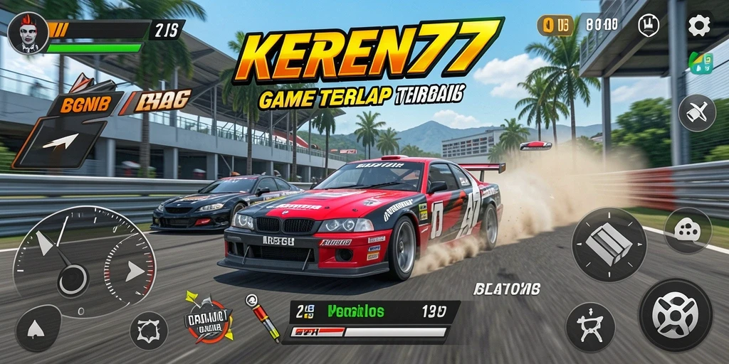 Tampilan gameplay KEREN77 yang penuh aksi dan kecepatan.