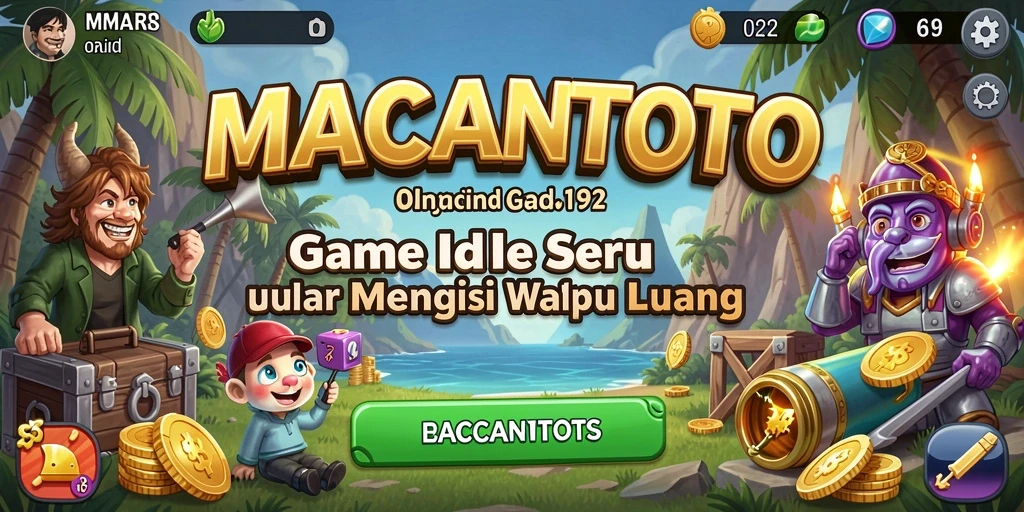 Tampilan gameplay seru dalam <strong>MACANTOTO</strong> dengan elemen Idle yang menarik.