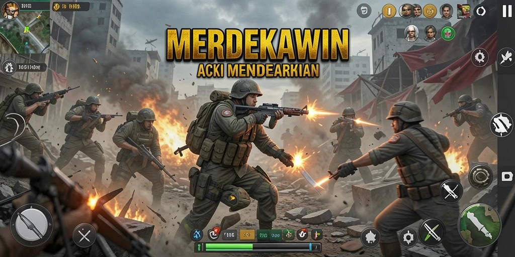 Gameplay seru dan menegangkan dari MERDEKAWIN.