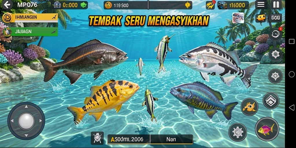 Gameplay seru Tembak Ikan dengan grafis menawan dan tantangan menarik.