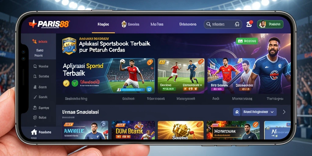 Tampilan gameplay Sportsbook yang menarik dan interaktif.