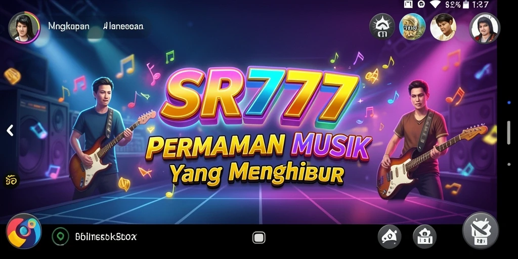 Screenshot gameplay SR777 menampilkan pengguna yang bermain alat musik dengan interaktif dan seru.