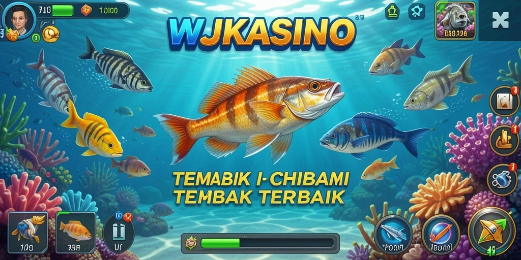 Tampilan gameplay seru di WJKASINO dengan berbagai ikan yang menanti untuk ditembak.